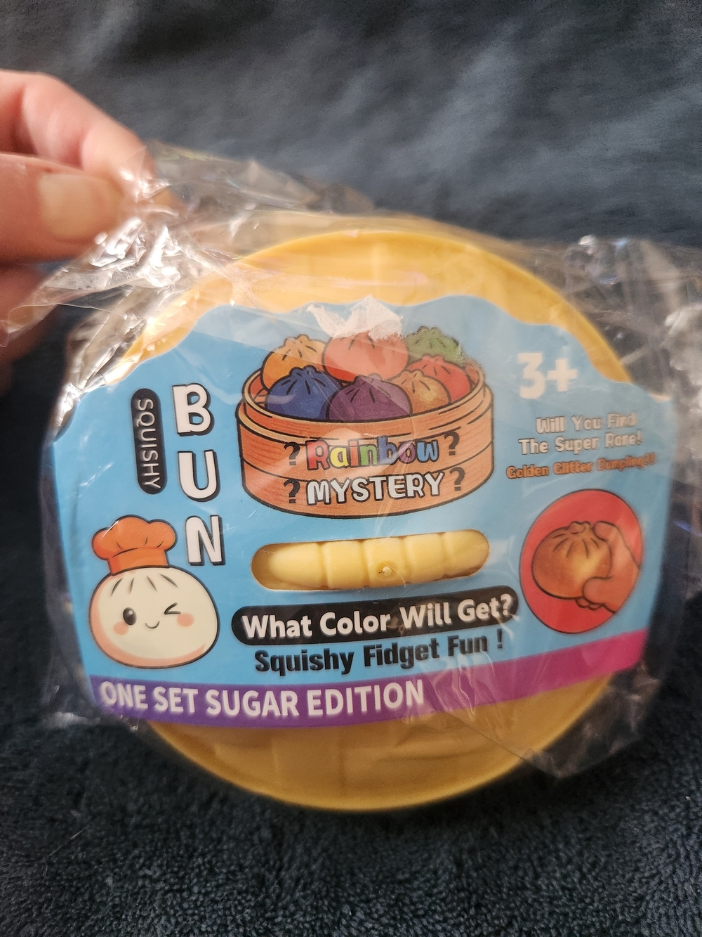 Rainbow Mystery Squish Bun Fidget Toy